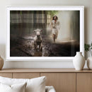Jesus Canvas Wall Art - Jesus Running After Lost Lamb, by MyGreatCanvas | Canvas Wall Art Prints | Photo Prints & Wall Decor