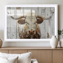Rustic Longhorn Bull Wall Art Canvas Set – Western-Inspired by MyGreatCanvas | Canvas Wall Art Prints | Photo Prints & Wall Decor