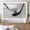 Winter Ice Hockey Sport Canvas Wall Art Print - Hockey Wall by MyGreatCanvas | Canvas Wall Art Prints | Photo Prints & Wall Decor