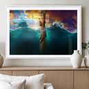 God Hand Wall Art Canvas Print