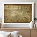 Vintage Game of Thrones Map Wall Art | Westeros and Essos
