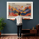 Yayoi Kusama Landscape Canvas Print, Vibrant Floral Mountain by MyGreatCanvas | Canvas Wall Art Prints | Photo Prints & Wall Decor