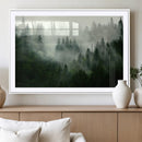 Foggy Forest Wall Art – Tranquil Green Woodland Canvas by MyGreatCanvas | Canvas Wall Art Prints | Photo Prints & Wall Decor