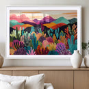Abstract Kusama Print - Landscape Canvas Wall Art Print -