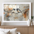 Abstract Watercolor Chickadee Bird Canvas Wall Art Print - by MyGreatCanvas | Canvas Wall Art Prints | Photo Prints & Wall Decor
