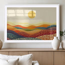 YAYOI KUSAMA Colorful Dot Art Landscape Canvas - Framed