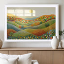 YAYOI KUSAMA Wall Art - Colorful Dot Art Landscape Canvas,