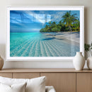 Tropical Beach Wall Art Canvas Print - Serene Ocean by MyGreatCanvas | Canvas Wall Art Prints | Photo Prints & Wall Decor