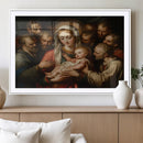 Religious Canvas Wall Art Print - Madonna and Child with by MyGreatCanvas | Canvas Wall Art Prints | Photo Prints & Wall Decor