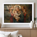 Mary Jesus Canvas Wall Art Print - Madonna and Child with