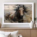 Abstract Horse Wall Art Canvas Print – Large Western