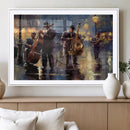 Afro Abstract Jazz Music Wall Art Canvas Print – Colorful