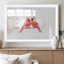 Cardinal Bird Canvas Wall Art - Male and Female Cardinal by MyGreatCanvas | Canvas Wall Art Prints | Photo Prints & Wall Decor