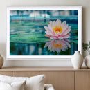 Lotus Flower Wall Art Canvas Print, Water Lily Large Wall