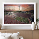 Indiana Memorial Stadium Wall Art Canvas Print, Framed