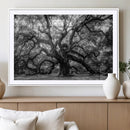 Black and White Old Angel Oak Tree Wall Art Canvas Print by MyGreatCanvas | Canvas Wall Art Prints | Photo Prints & Wall Decor