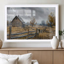 Rustic Autumn Farmhouse Wall Art Canvas Print – Serene