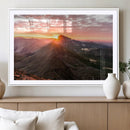 Mountain Sunrise Wall Art – Framed Alpine Ridge Canvas by MyGreatCanvas | Canvas Wall Art Prints | Photo Prints & Wall Decor