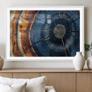 Framed Abstract Tree Ring Wall Art Print Natural Rustic Wood by MyGreatCanvas | Canvas Wall Art Prints | Photo Prints & Wall Decor
