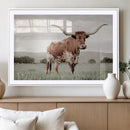 Texas Longhorn Wall Art – Framed Spotted Cattle Canvas by MyGreatCanvas | Canvas Wall Art Prints | Photo Prints & Wall Decor