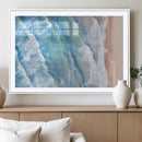 Aerial Ocean View Wall Art Canvas Print – Framed Soft Blue by MyGreatCanvas | Canvas Wall Art Prints | Photo Prints & Wall Decor