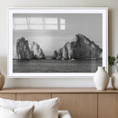 Coastal Wall Art – Framed Black White Ocean Canvas Artwork, by MyGreatCanvas | Canvas Wall Art Prints | Photo Prints & Wall Decor