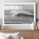 Monochrome Seascape Wall Art Canvas Print – Framed Surf Wave by MyGreatCanvas | Canvas Wall Art Prints | Photo Prints & Wall Decor