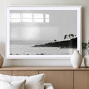 Surfer Cliffs Wall Art Canvas Print – Framed Black White by MyGreatCanvas | Canvas Wall Art Prints | Photo Prints & Wall Decor