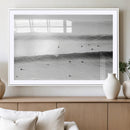 Black White Ocean Wall Art Canvas Print – Framed Coastal by MyGreatCanvas | Canvas Wall Art Prints | Photo Prints & Wall Decor