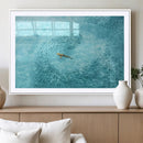 Fish Swarm Wall Art Canvas Print – Framed Aerial Shark and by MyGreatCanvas | Canvas Wall Art Prints | Photo Prints & Wall Decor