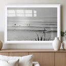 Surfer Silhouette Wall Art Canvas Print – Framed Calm Ocean by MyGreatCanvas | Canvas Wall Art Prints | Photo Prints & Wall Decor
