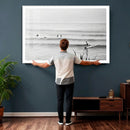 Surfer Silhouette Wall Art Canvas Print – Framed Calm Ocean by MyGreatCanvas | Canvas Wall Art Prints | Photo Prints & Wall Decor