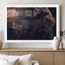 Bison Wall Art Canvas Print – Framed Western Decor Art by MyGreatCanvas | Canvas Wall Art Prints | Photo Prints & Wall Decor