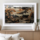 Modern Japanese Wall Art Canvas Print – Framed Abstract