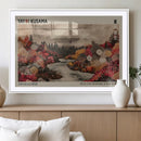 Modern Japanese Wall Art Canvas Print – Framed Abstract