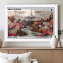 Modern Japanese Wall Art Canvas Print – Framed Abstract