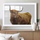 Highland Cow Wall Art Canvas Print – Framed Farmhouse Rustic by MyGreatCanvas | Canvas Wall Art Prints | Photo Prints & Wall Decor