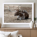 Texas Longhorn Wall Art Canvas Print – Framed Country Living