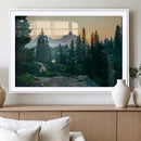 Mountain Wall Art Canvas Print – Framed Forest Serenity