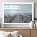 Beach Boardwalk Wall Art Canvas Print – Framed Coastal