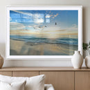 Minimalist Seaside Wall Art Canvas Print – Morning Glow