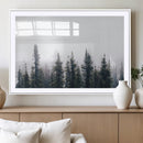 Foggy Forest Wall Art Canvas Print – Framed Misty Pines