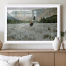 Wild Bison Wall Art Canvas Print, Majestic Mountain Pines by MyGreatCanvas | Canvas Wall Art Prints | Photo Prints & Wall Decor