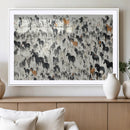 Wild Horse Stampede Wall Art Canvas Print – Monochrome by MyGreatCanvas | Canvas Wall Art Prints | Photo Prints & Wall Decor
