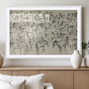 Wild Horse Stampede Wall Art Canvas Print – Monochrome by MyGreatCanvas | Canvas Wall Art Prints | Photo Prints & Wall Decor