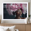Black Beauty Petal Crown Wall Art Canvas Print – Floral by MyGreatCanvas | Canvas Wall Art Prints | Photo Prints & Wall Decor
