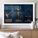 Lady Justice Wall Art Canvas Print – Elegant Gold Legal by MyGreatCanvas | Canvas Wall Art Prints | Photo Prints & Wall Decor
