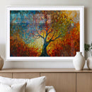 Yggdrasil Tree of Life Mosaic Stained Glass Wall Art, Tree