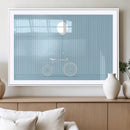 Minimalist Bicycle Balloon Canvas Wall Art – Playful Blue by MyGreatCanvas | Canvas Wall Art Prints | Photo Prints & Wall Decor