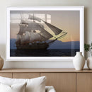Sailing Ship Wall Art Canvas Print – Sunset Ocean Voyage by MyGreatCanvas | Canvas Wall Art Prints | Photo Prints & Wall Decor
